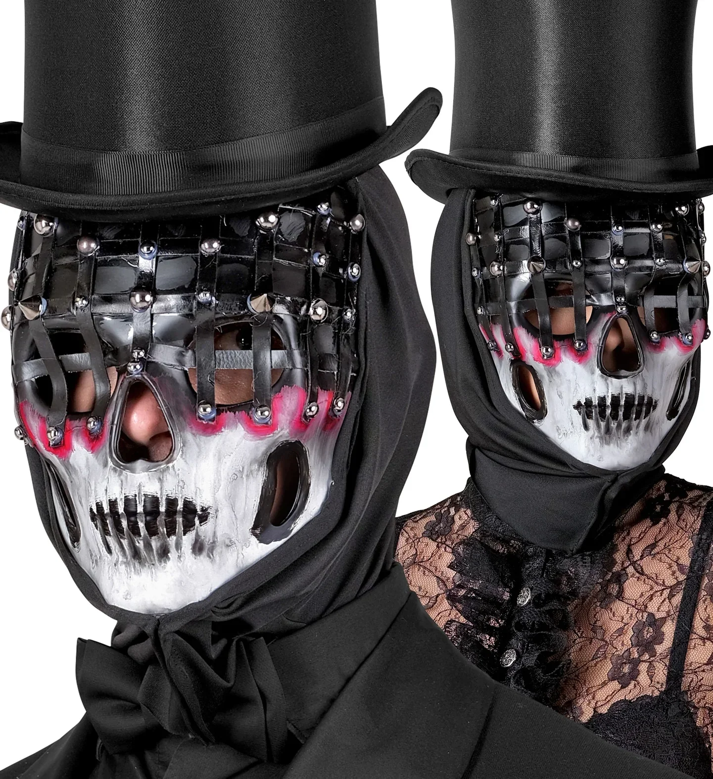 Máscara de Calavera con Capucha y Pinchos - Image 3