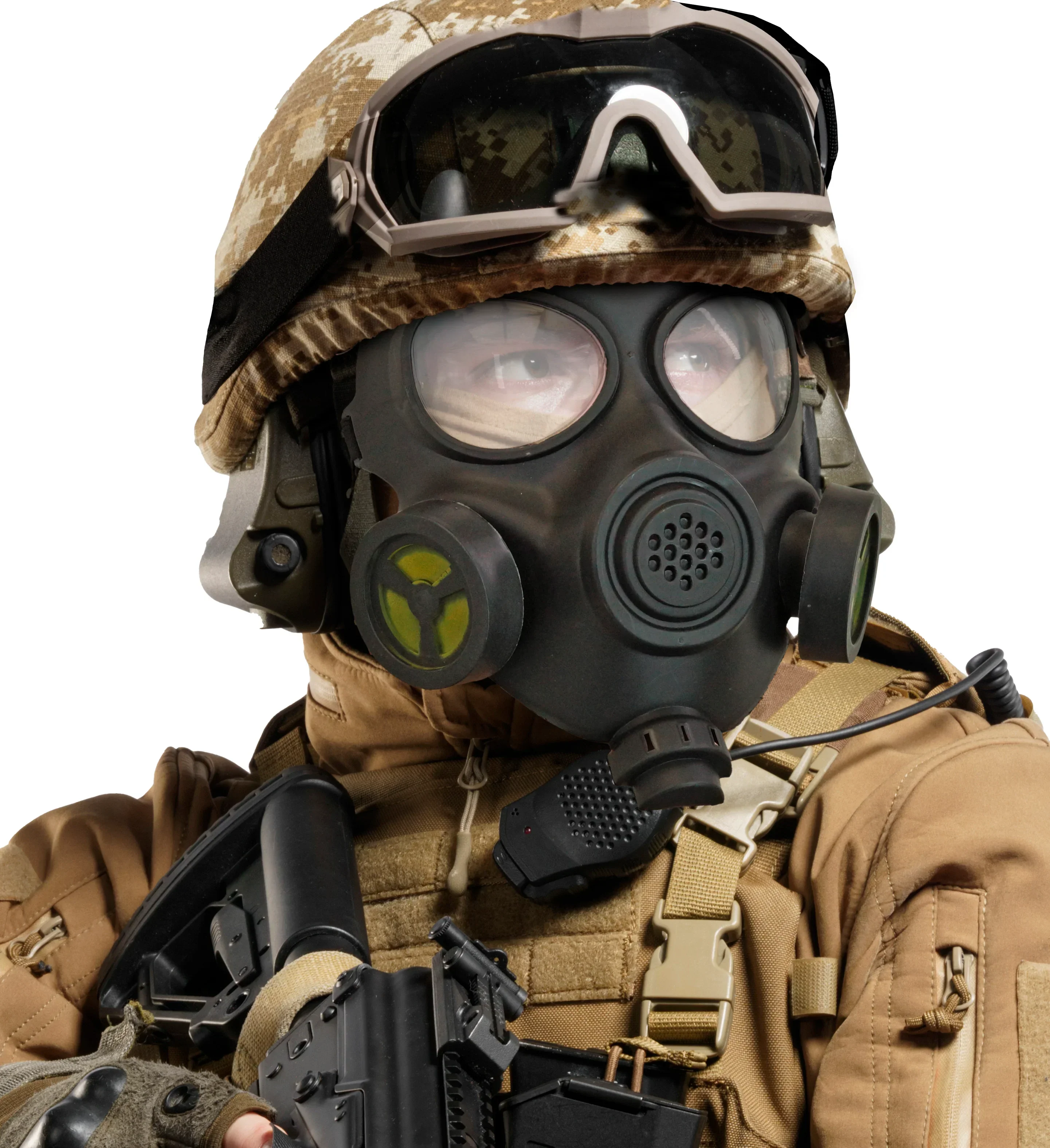 Máscara de Gas Militar o Policial Rígida - Image 2