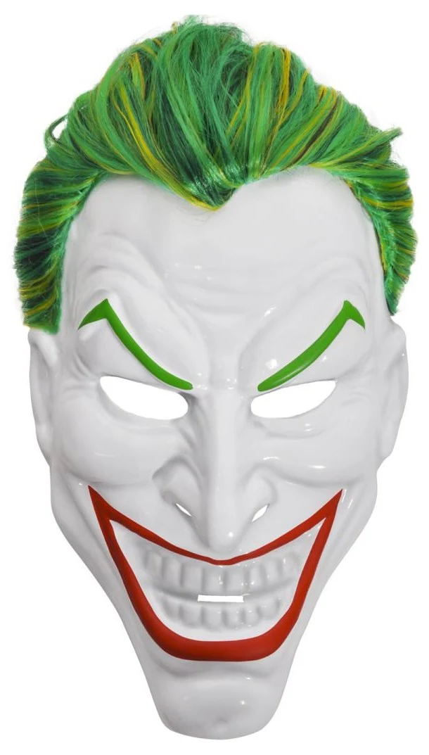 Máscara de Joker Oficial DC Comics con Pelo