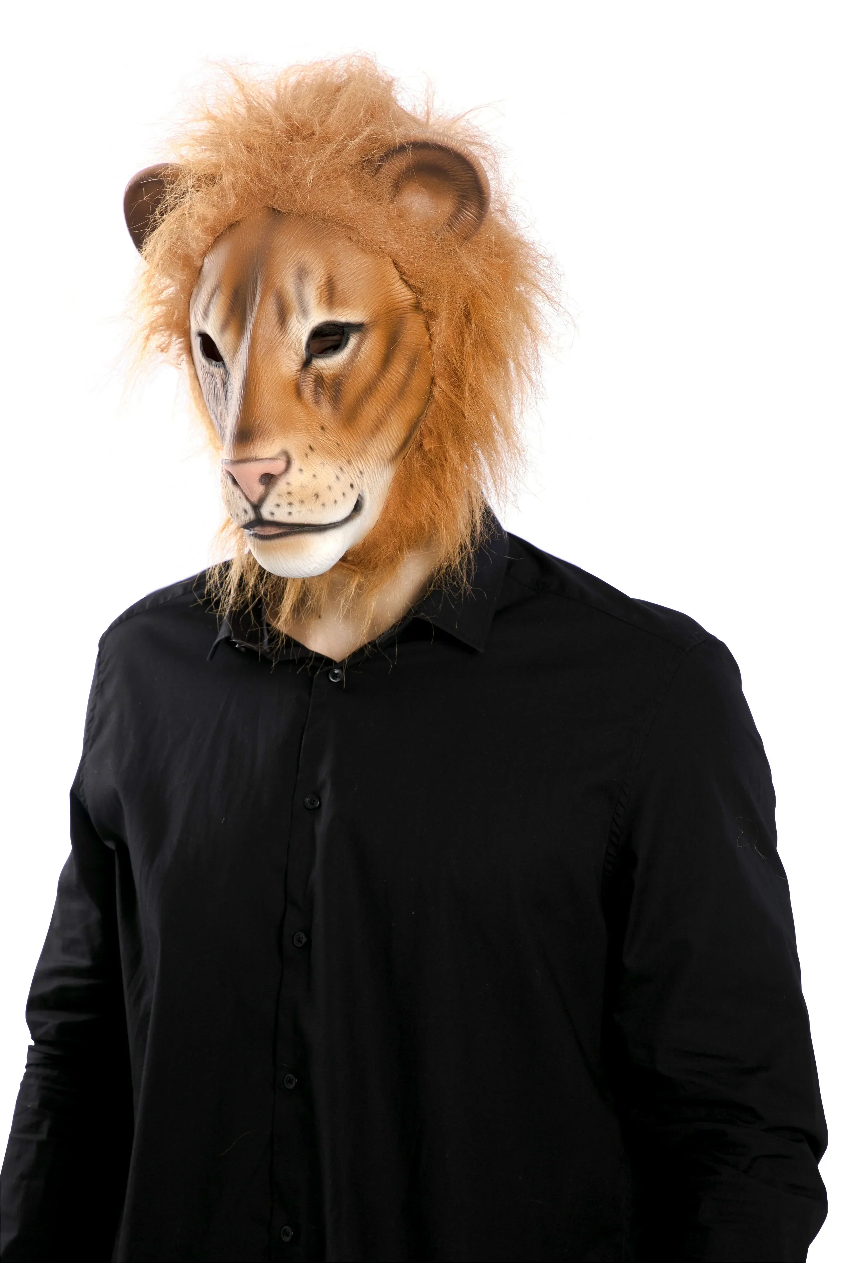 Máscara de León con Melena de Pelo - Image 2