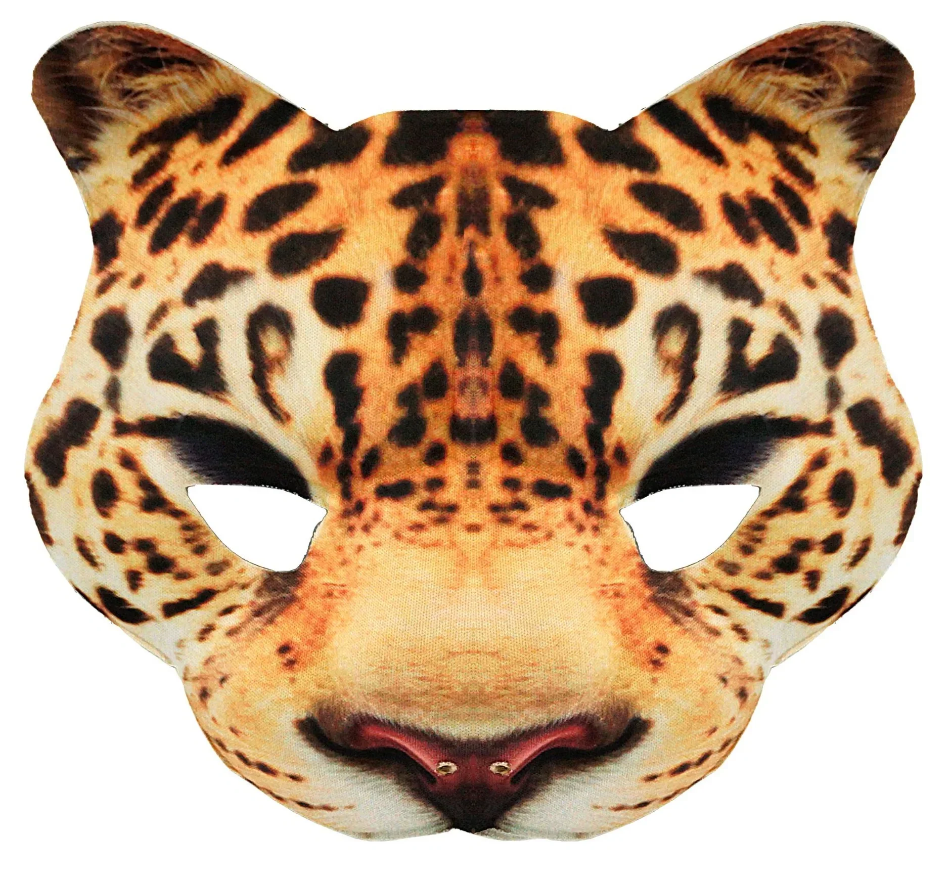 Máscara de Leopardo de Tela Rígida