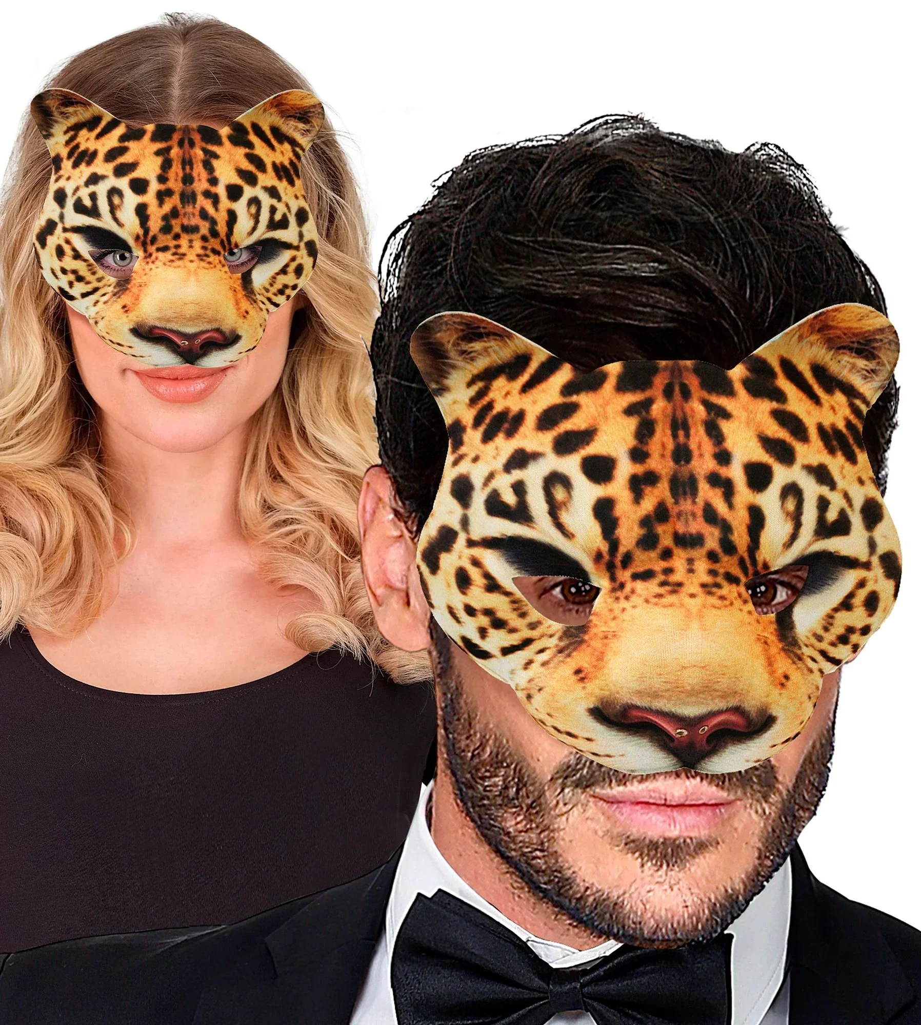 Máscara de Leopardo de Tela Rígida - Image 2