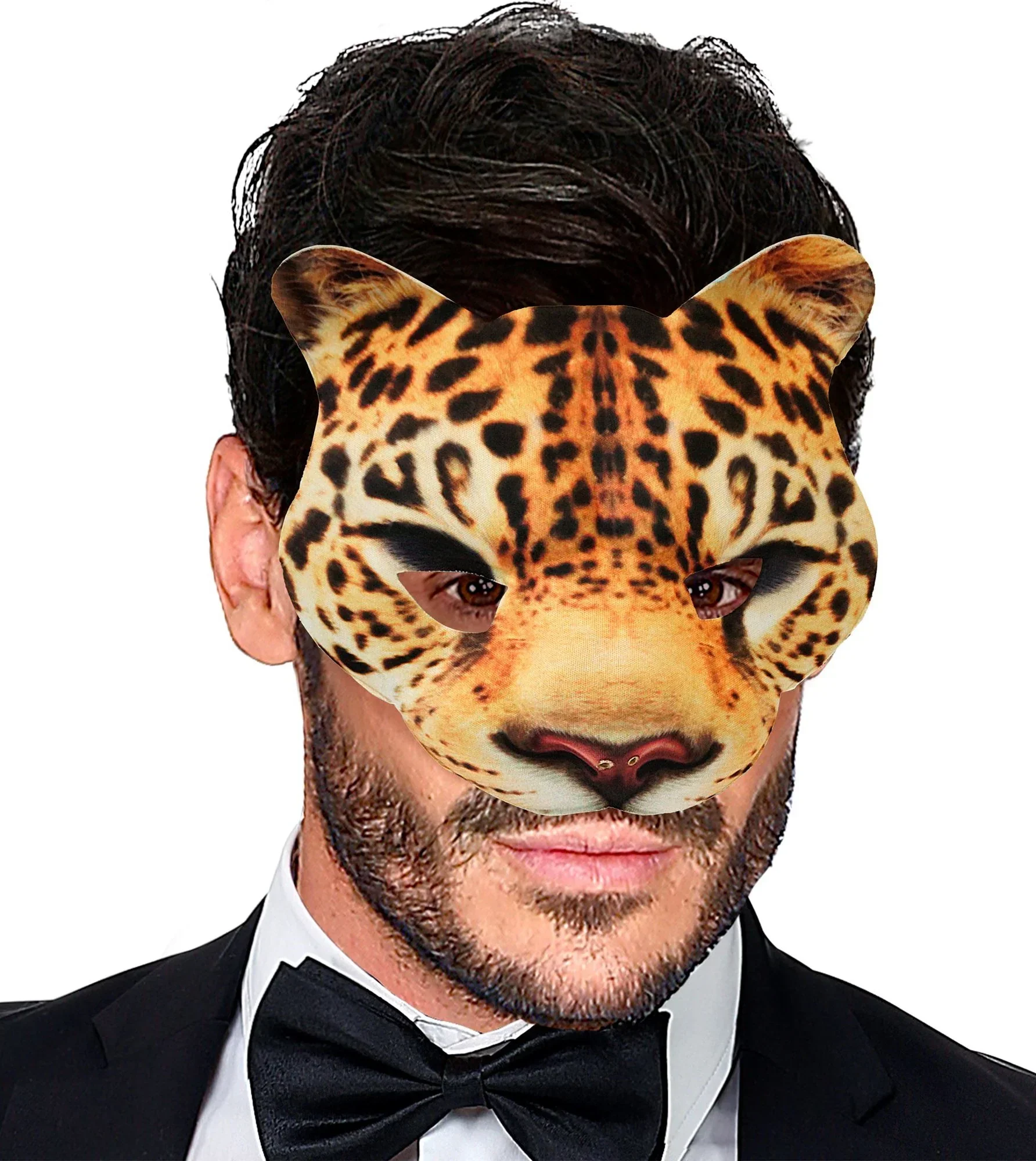 Máscara de Leopardo de Tela Rígida - Image 3
