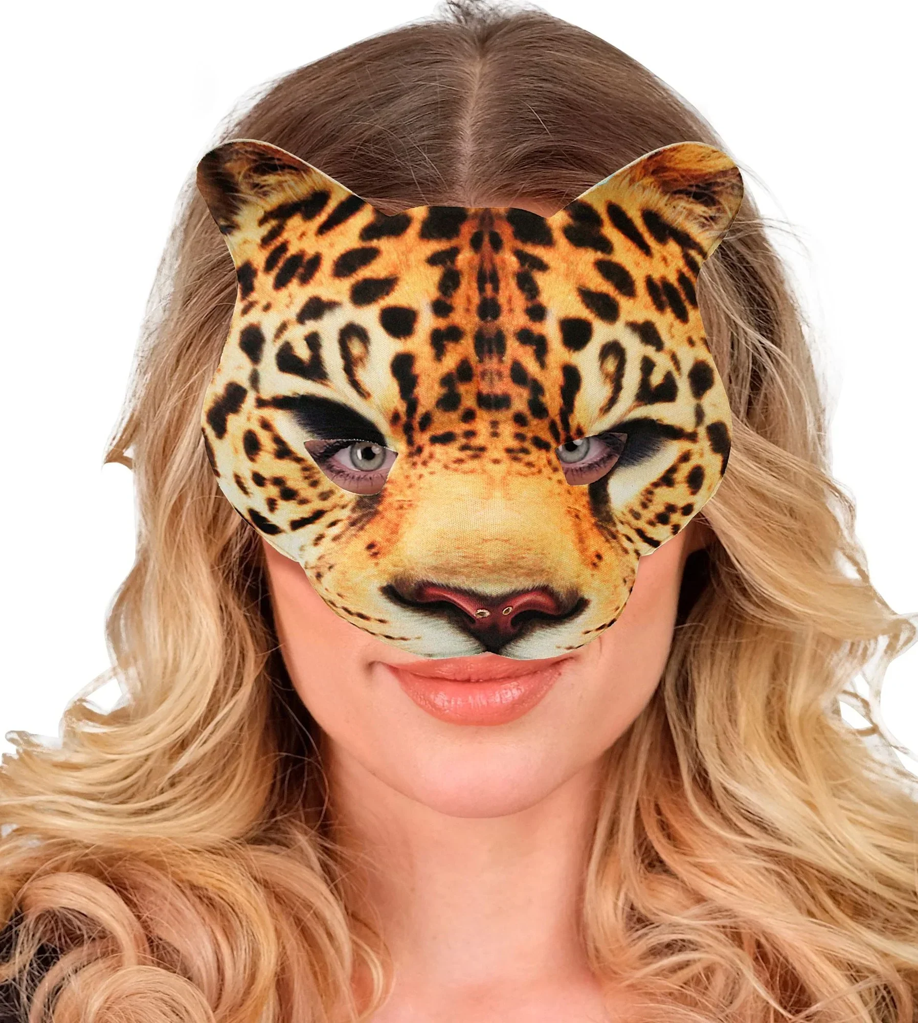 Máscara de Leopardo de Tela Rígida - Image 4
