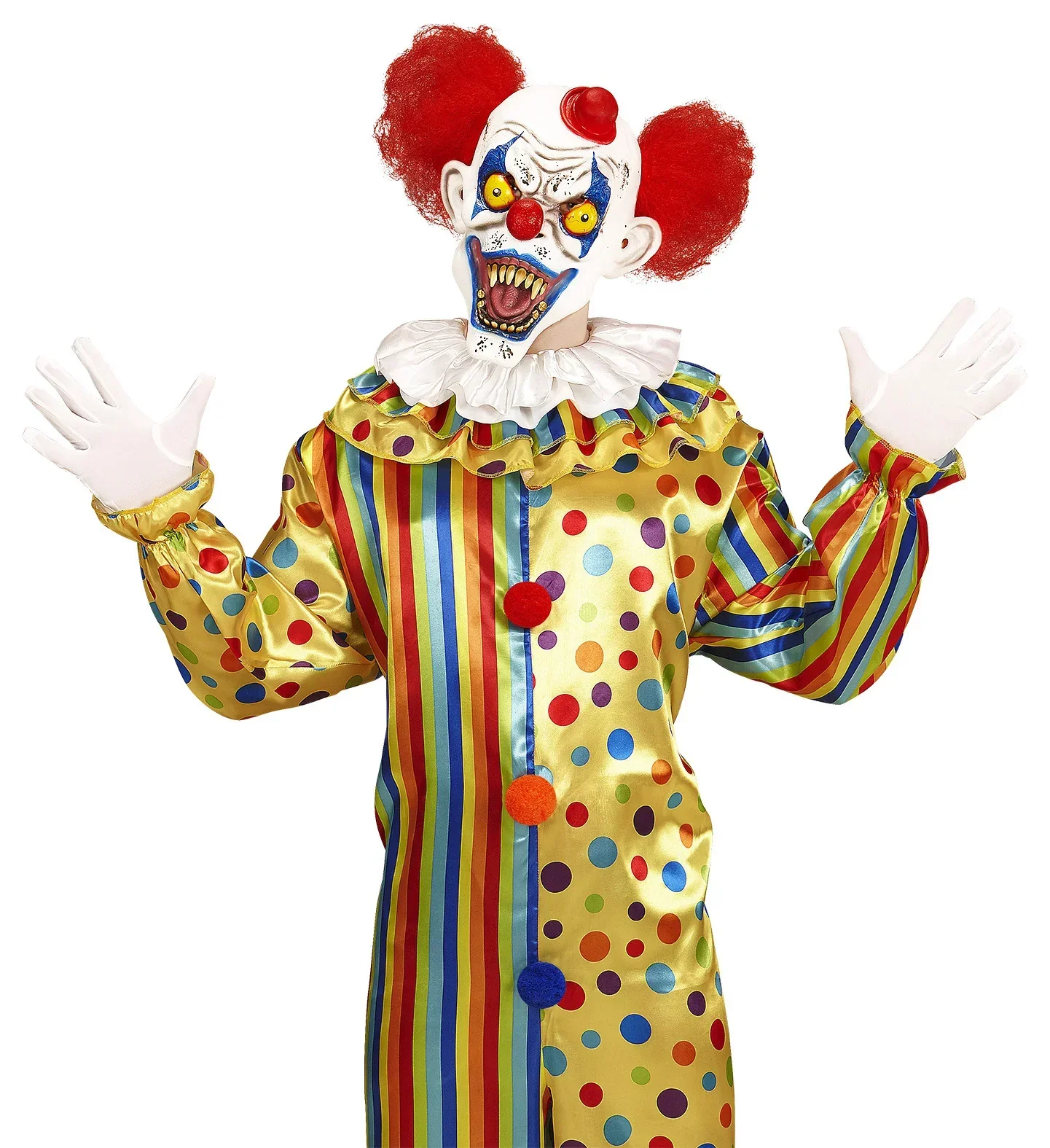 Máscara de Payaso Demoníaco con Pelo - Image 3