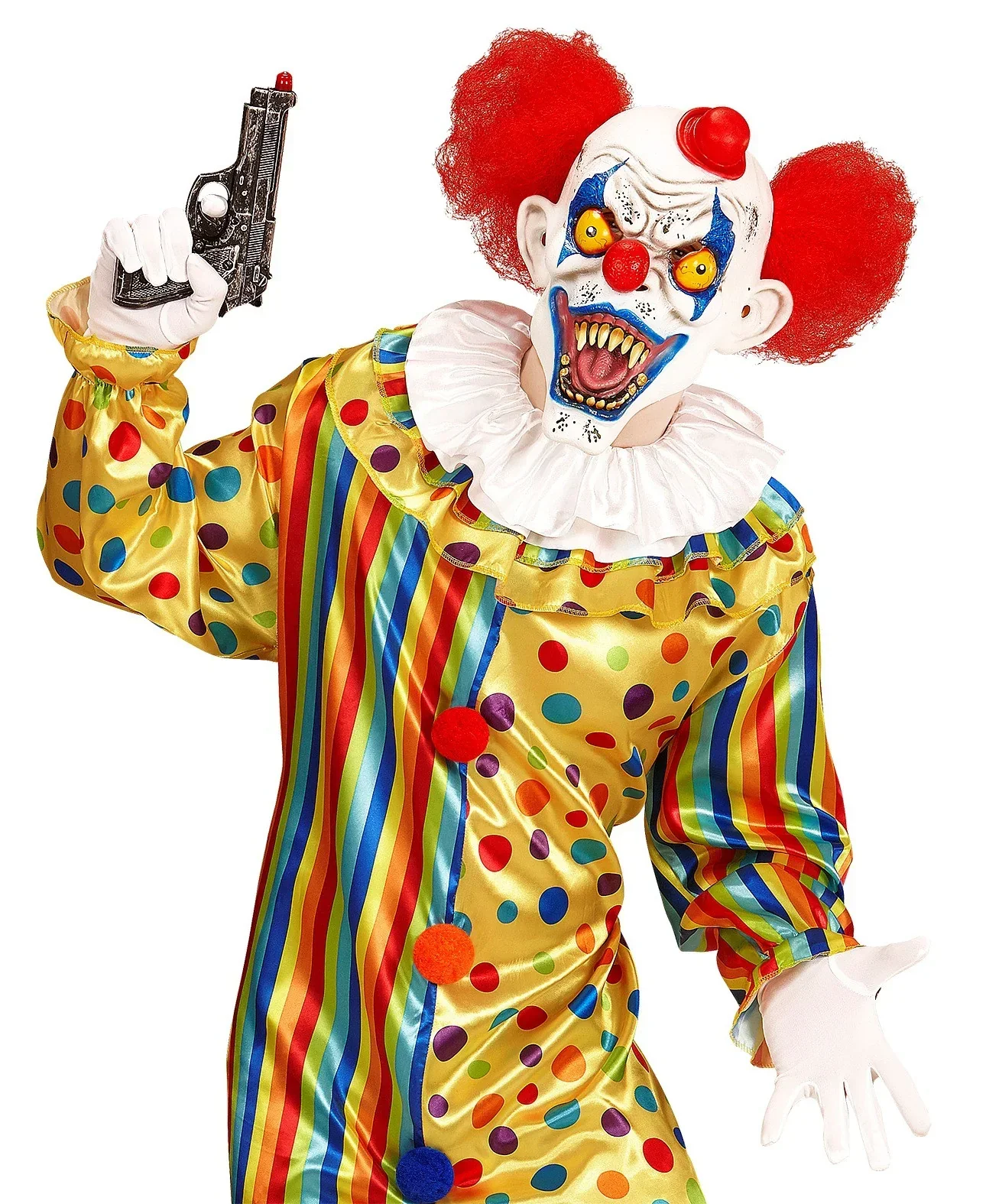 Máscara de Payaso Demoníaco con Pelo - Image 4