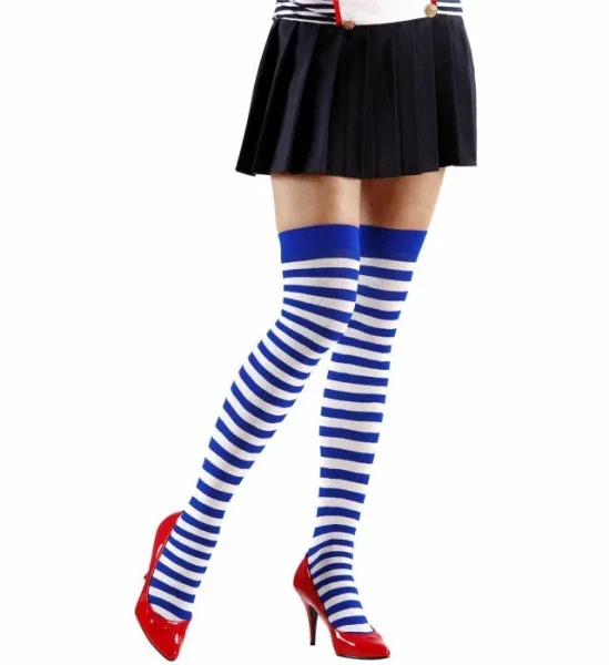 Medias de Rayas Azules y Blancas para Mujer - Image 3
