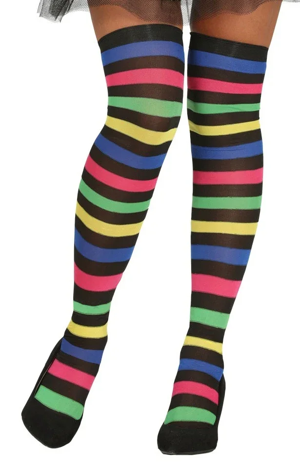 Medias de Rayas Multicolor para Mujer