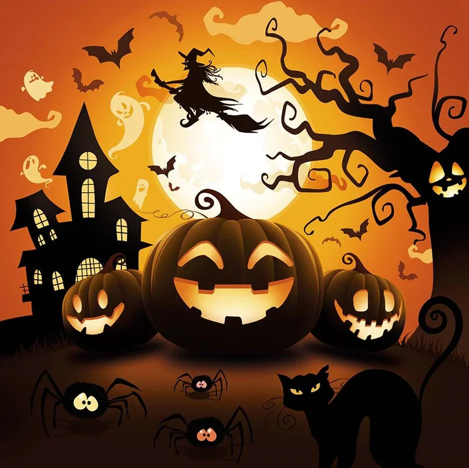 Pack de 12 Servilletas de Calabazas de Halloween - Image 3