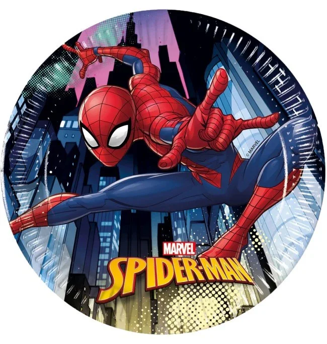 Pack de 8 Platos de Spider-Man de 20cm