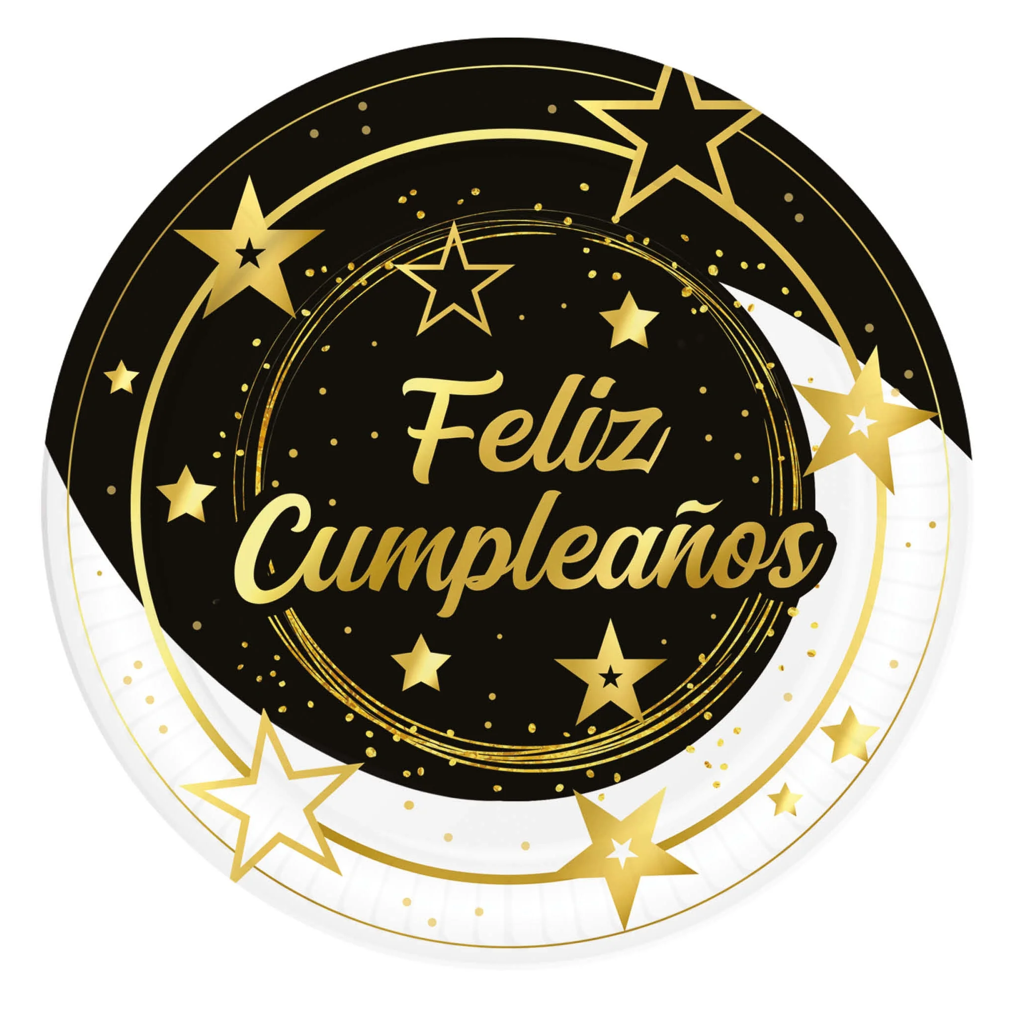 Pack 6 Platos Feliz Cumpleaños