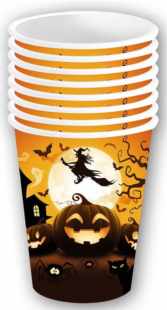 Pack 6 Vasos de Calabaza de Halloween - Image 2