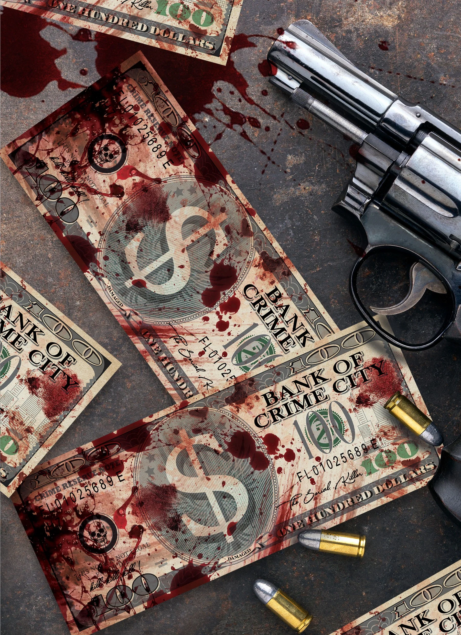 Pack de 75 Billetes Ensangrentados - Image 2