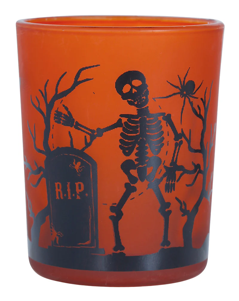 Pack 3 Vasos Halloween Naranja de Cristal - Image 4