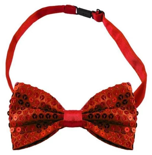 Pajarita de Lentejuelas Roja