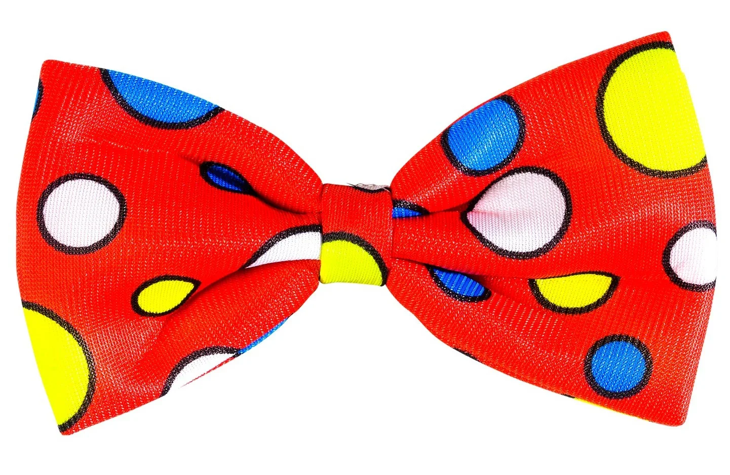 Pajarita de Payaso Roja con Lunares de Colores - Image 2