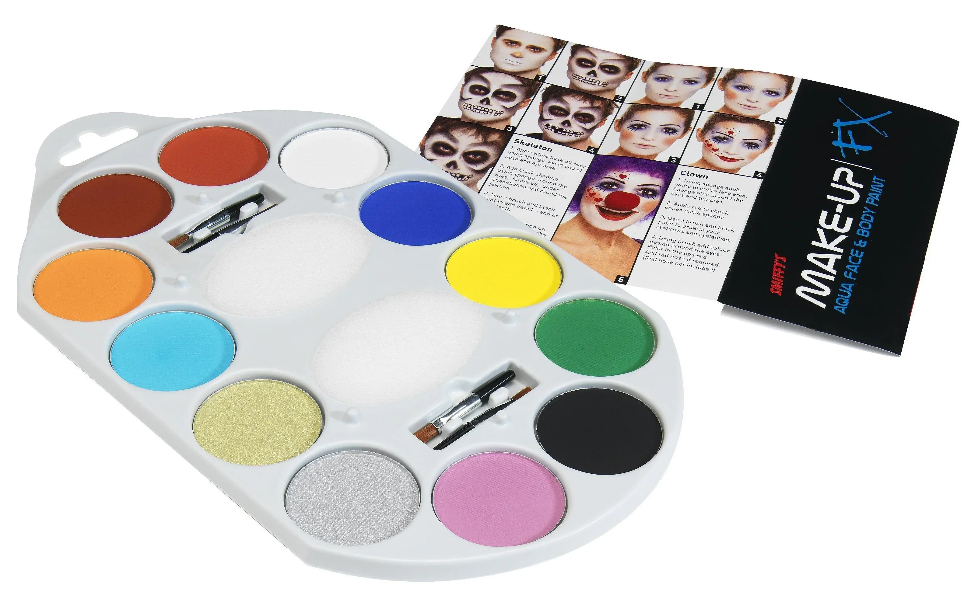 Paleta de Maquillaje al Agua con 12 Colores y Aplicadores - Image 2