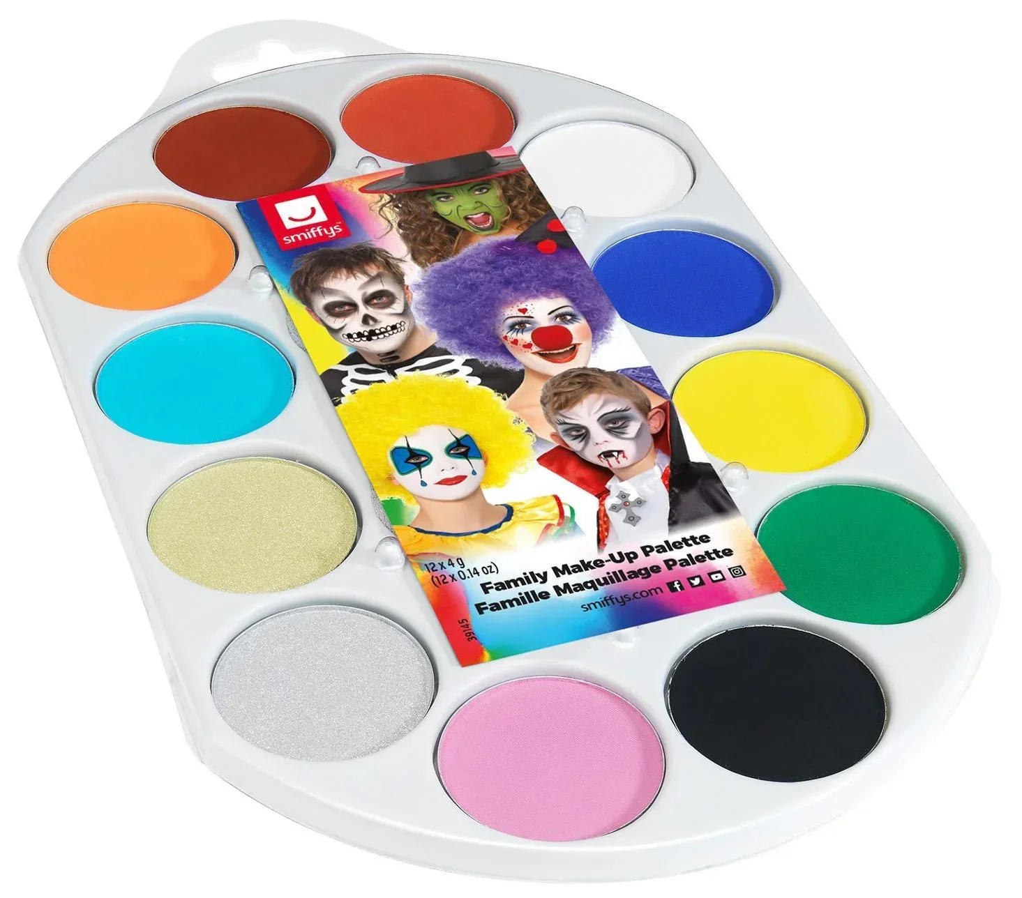 Paleta de Maquillaje al Agua con 12 Colores y Aplicadores - Image 3