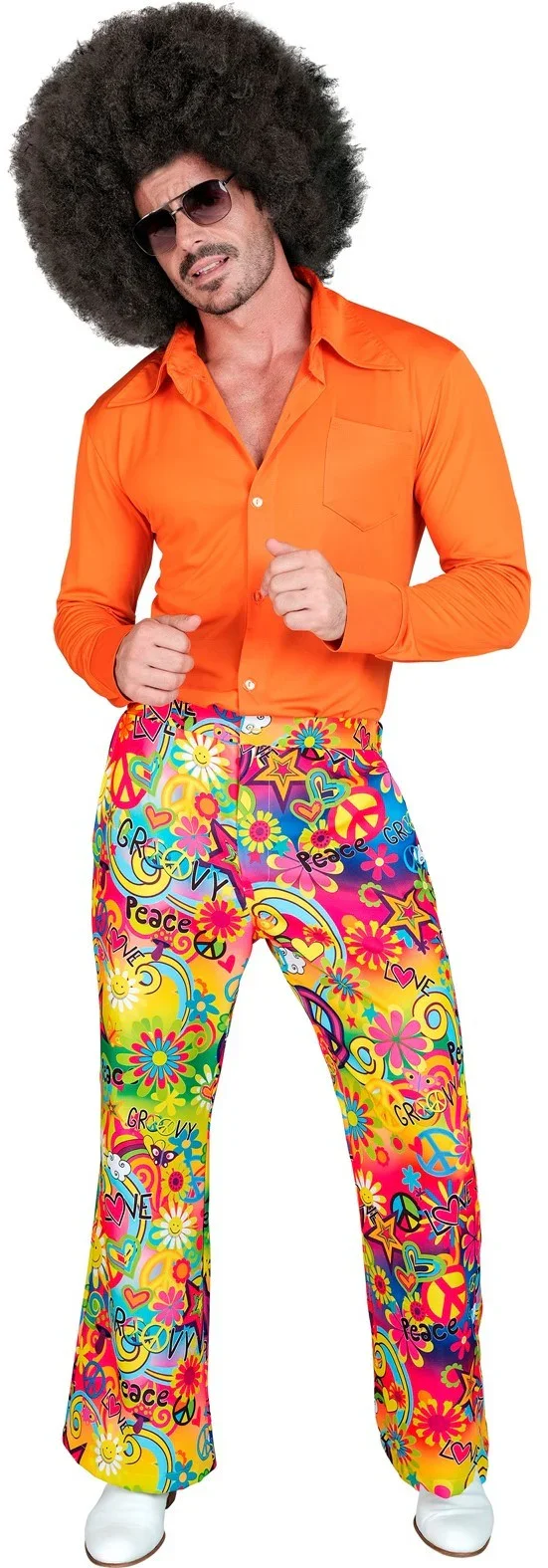 Pantalón Años 60 Estampado Hippie para Hombre - Image 2