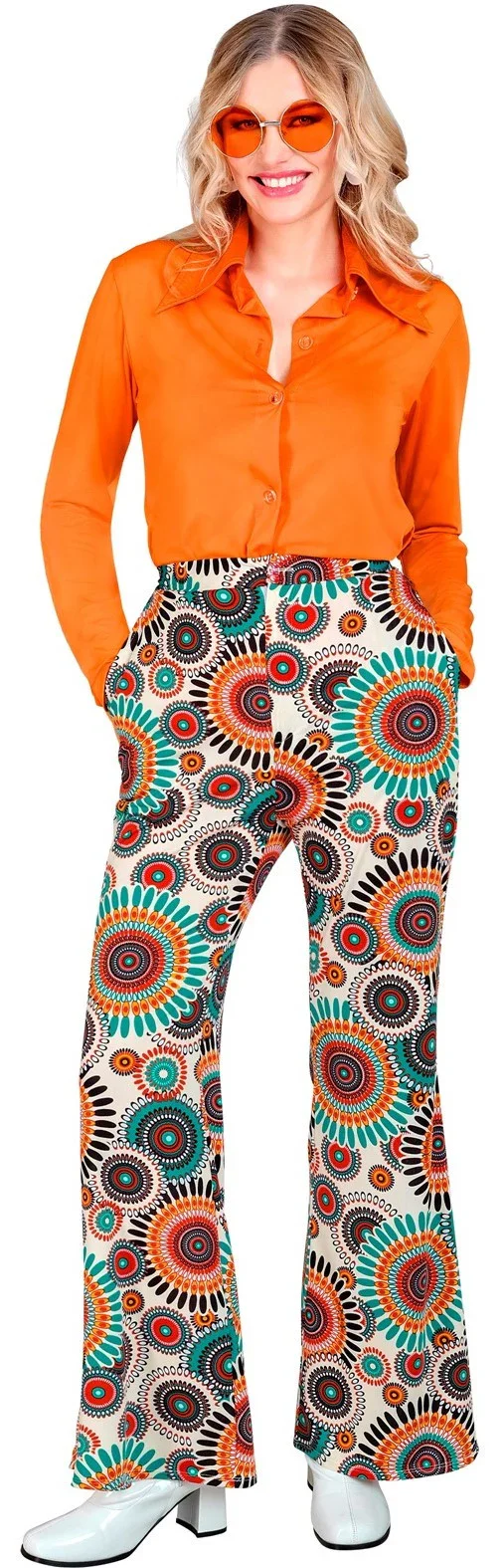 Pantalón Años 60 con Estampado Multicolor para Mujer - Image 2