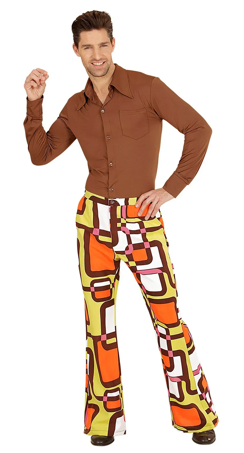 Pantalones de Campana Disco Años 70 para Hombre - Image 4