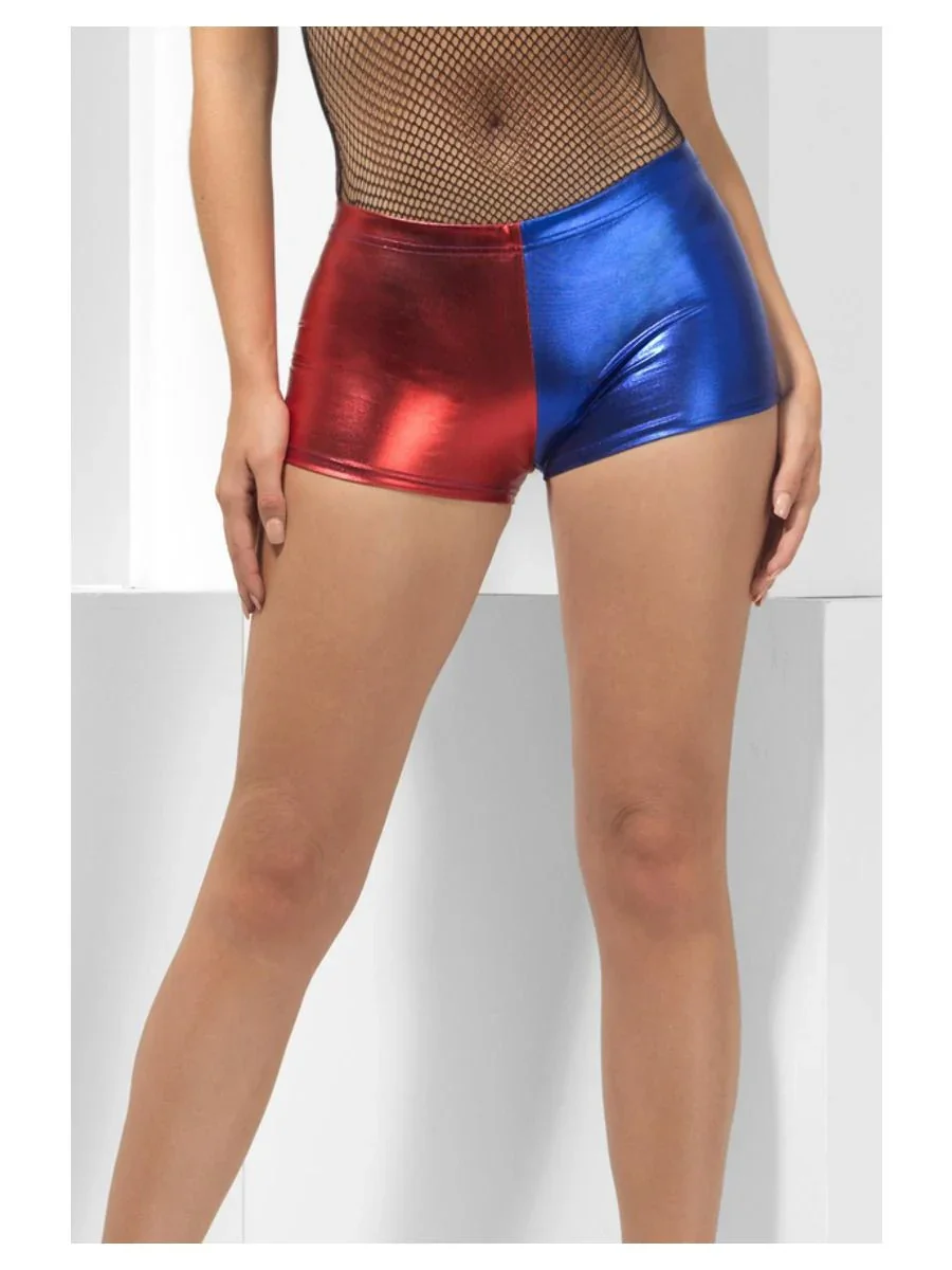 Pantalones cortos de Harley Villana en Rojo y Azul - Image 3