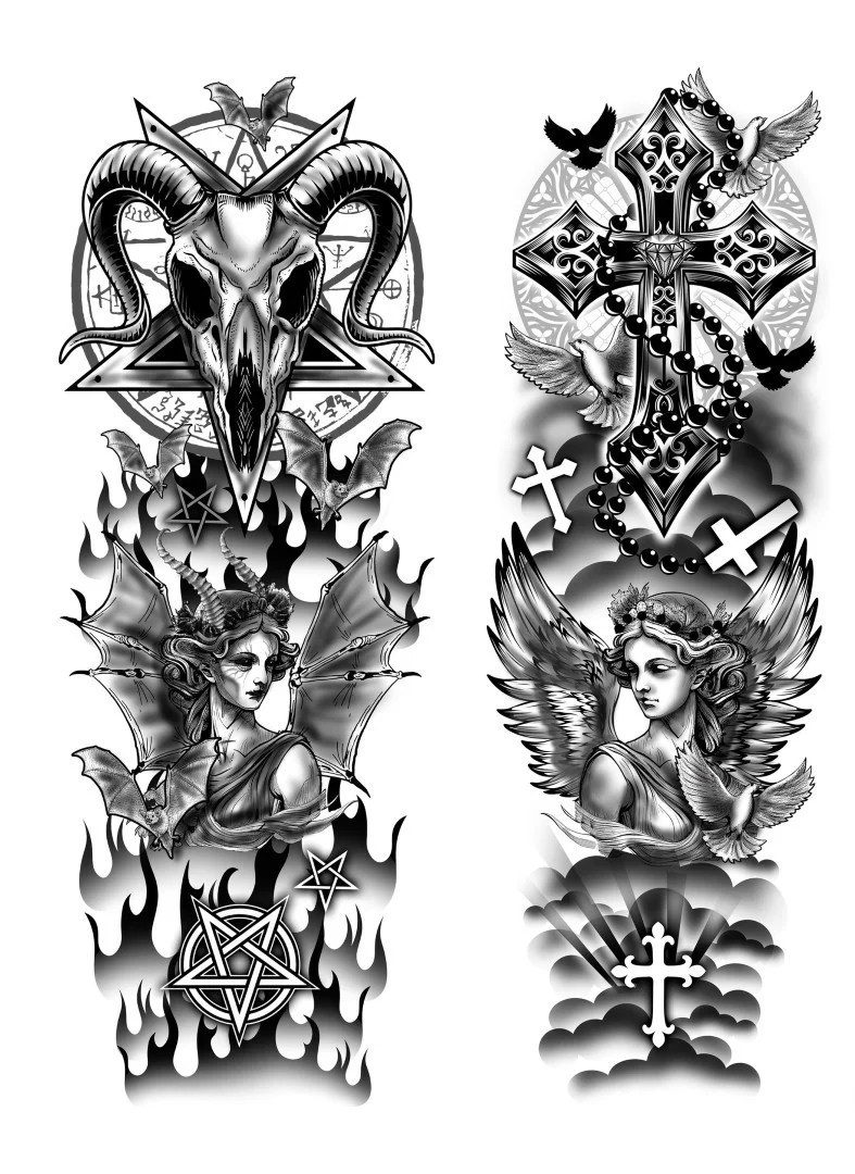 Pantys Efecto Tatuaje Satánico para Mujer - Image 2