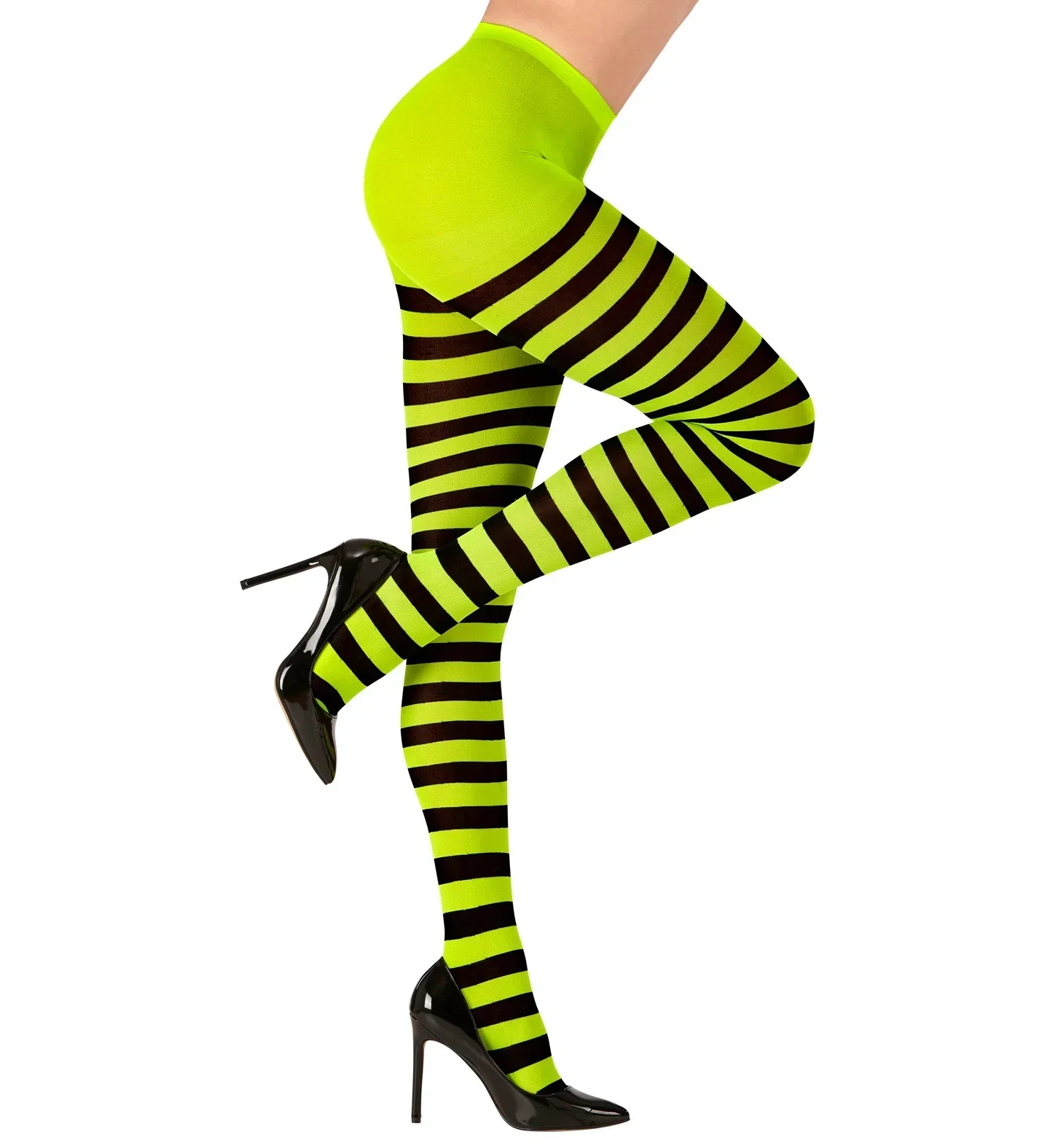 Pantys de Rayas en Amarillo y Negro para Adulto