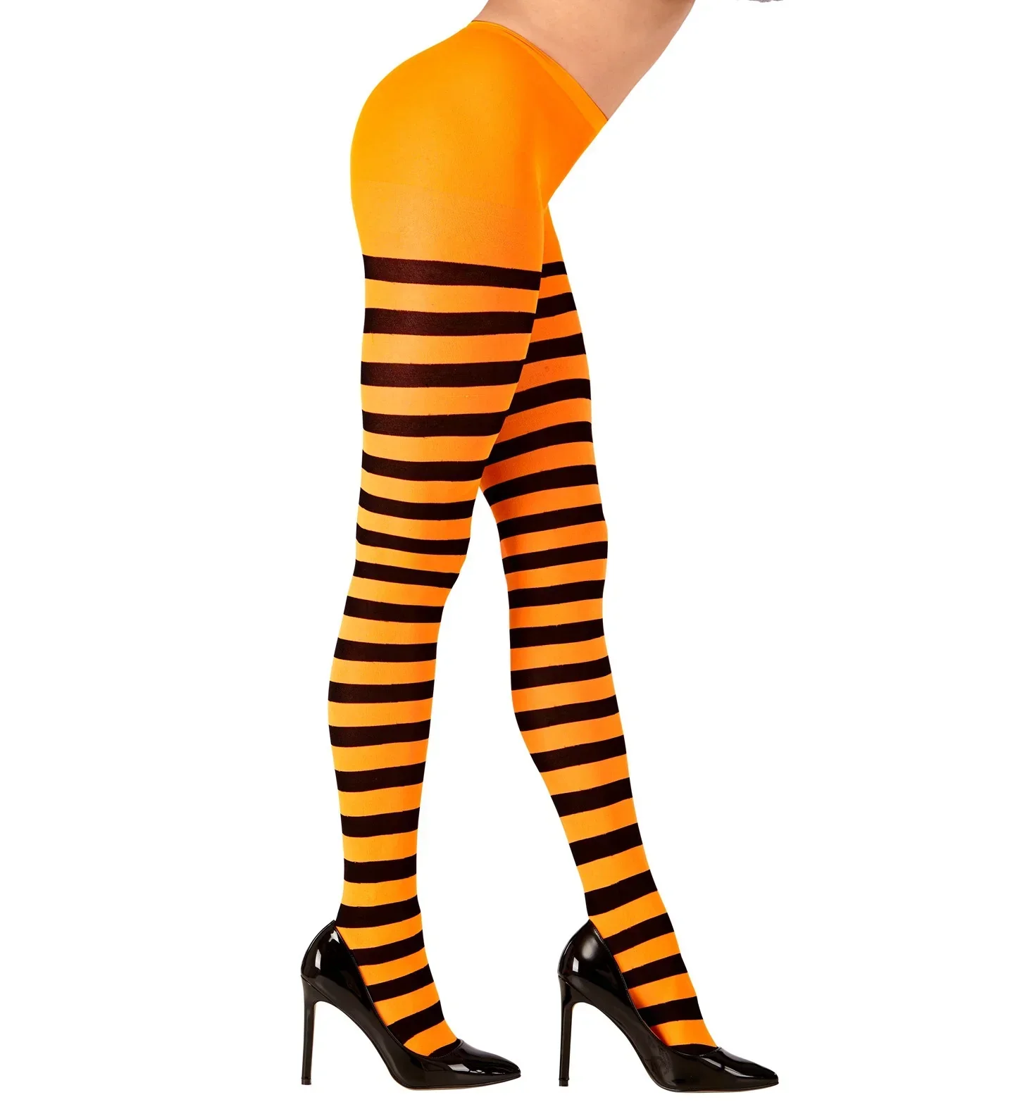 Pantys de Rayas en Naranja y Negro para Adulto - Image 2