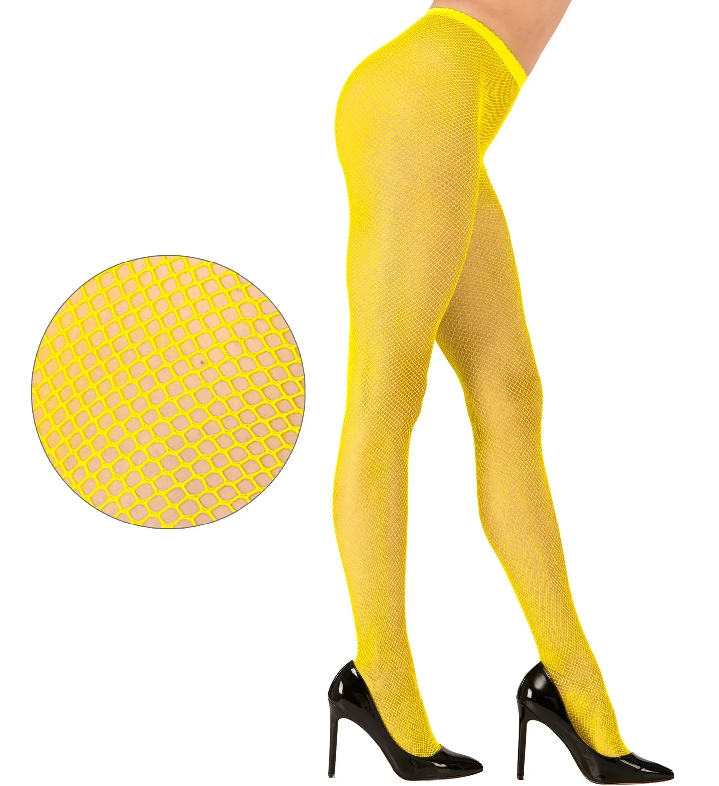 Pantys de Red Amarillo Neón para Adulto - Image 2
