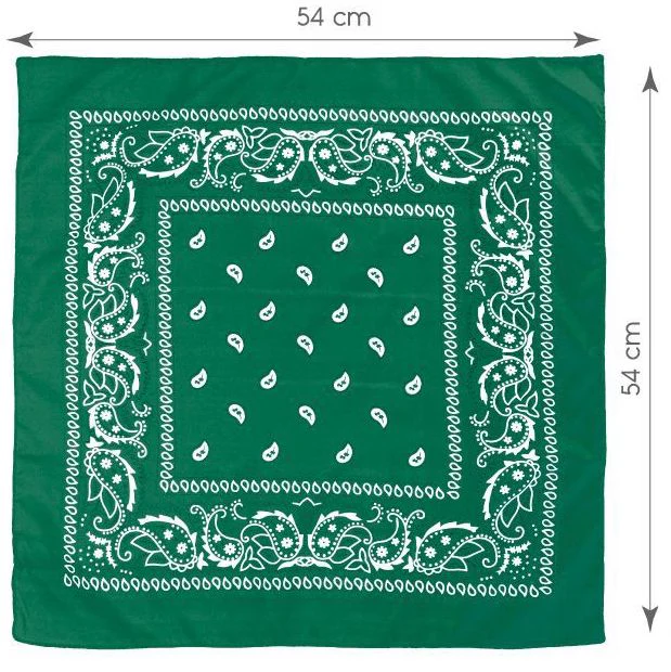 Pañuelo Bandana Verde Oscura para Adulto