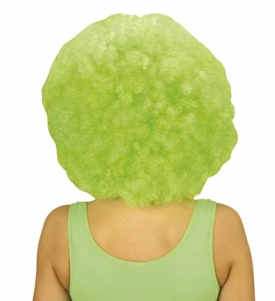 Peluca Afro Verde Lujo - Image 3