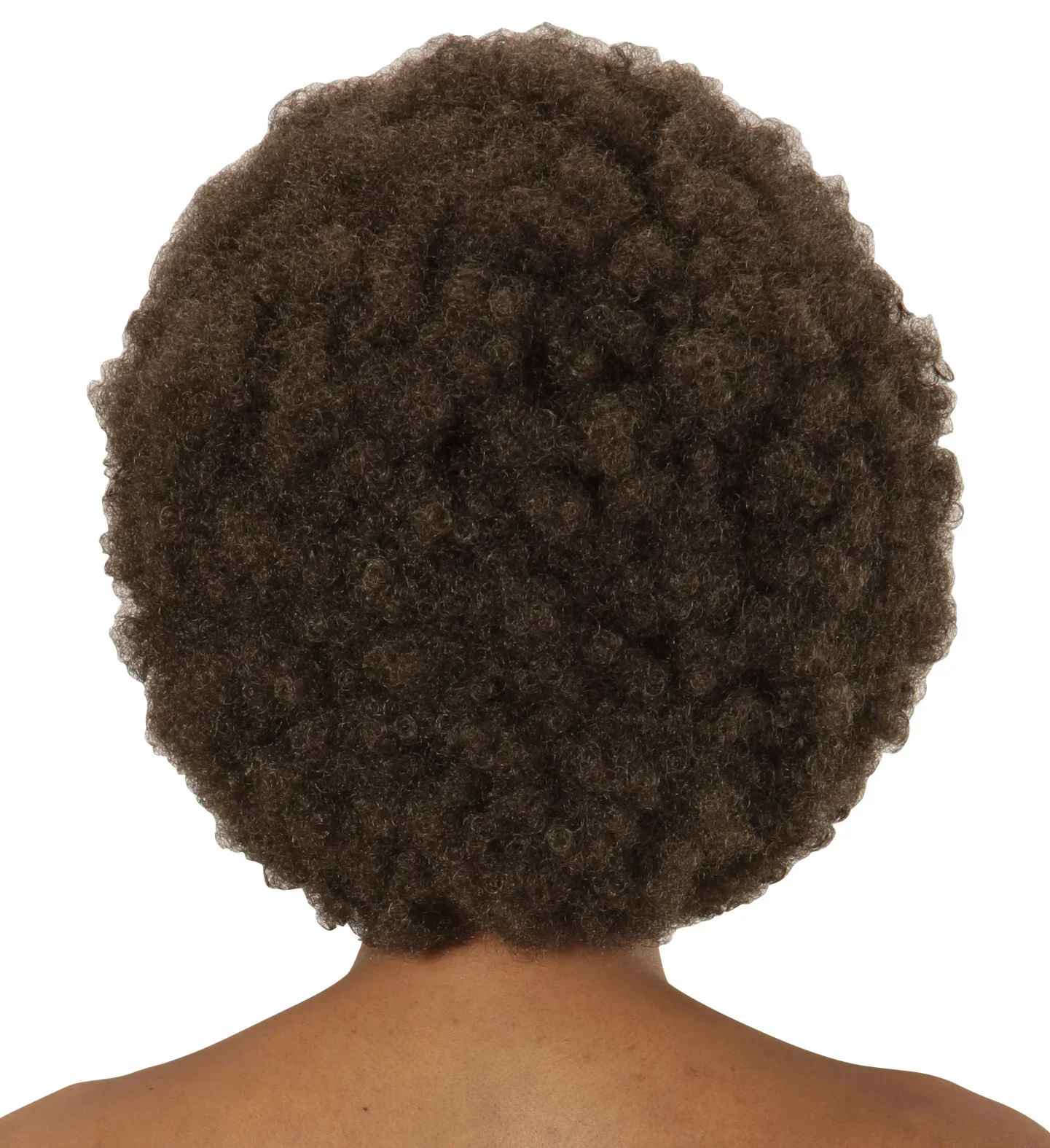 Peluca Afro Marrón Oscuro - Image 3