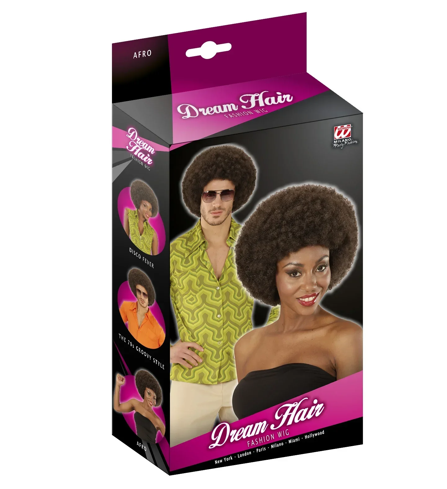 Peluca Afro Marrón Oscuro - Image 5