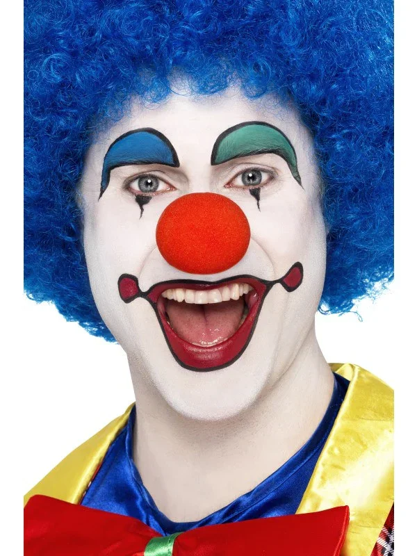 Peluca Azul Rizada de Payaso - Image 2