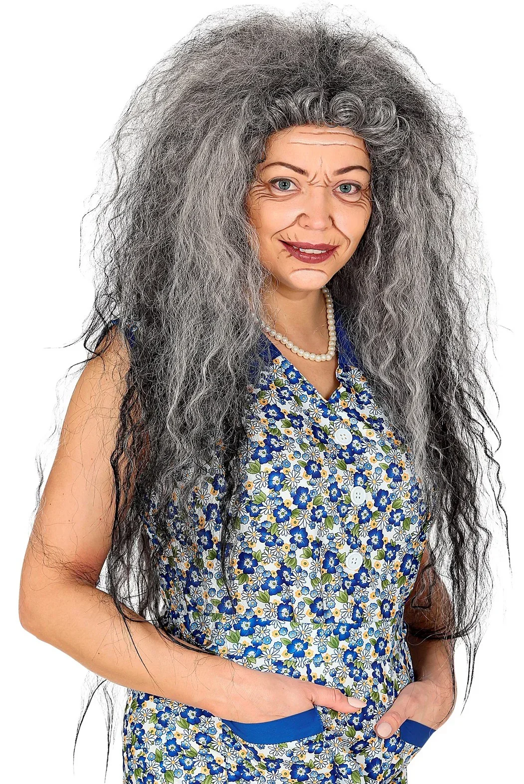 Peluca de Bruja Canosa Afro Larga - Image 3