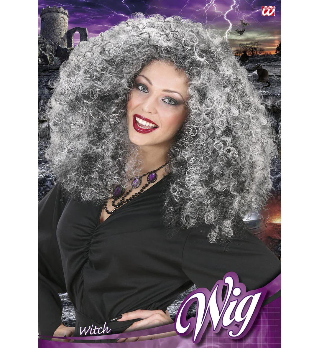 Peluca de Bruja Canosa Estilo Afro - Image 2