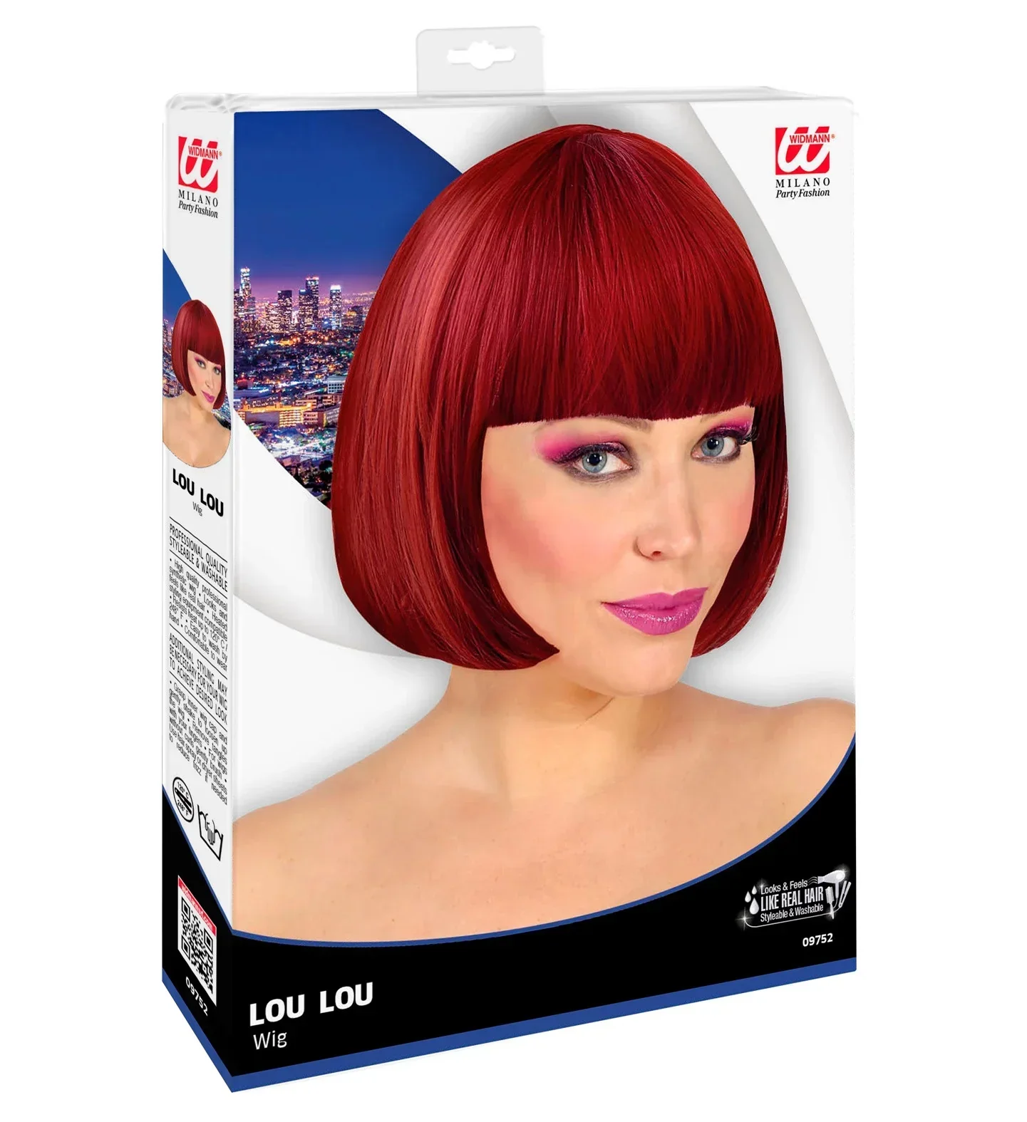 Peluca Caoba Estilo Bob con Flequillo - Image 2