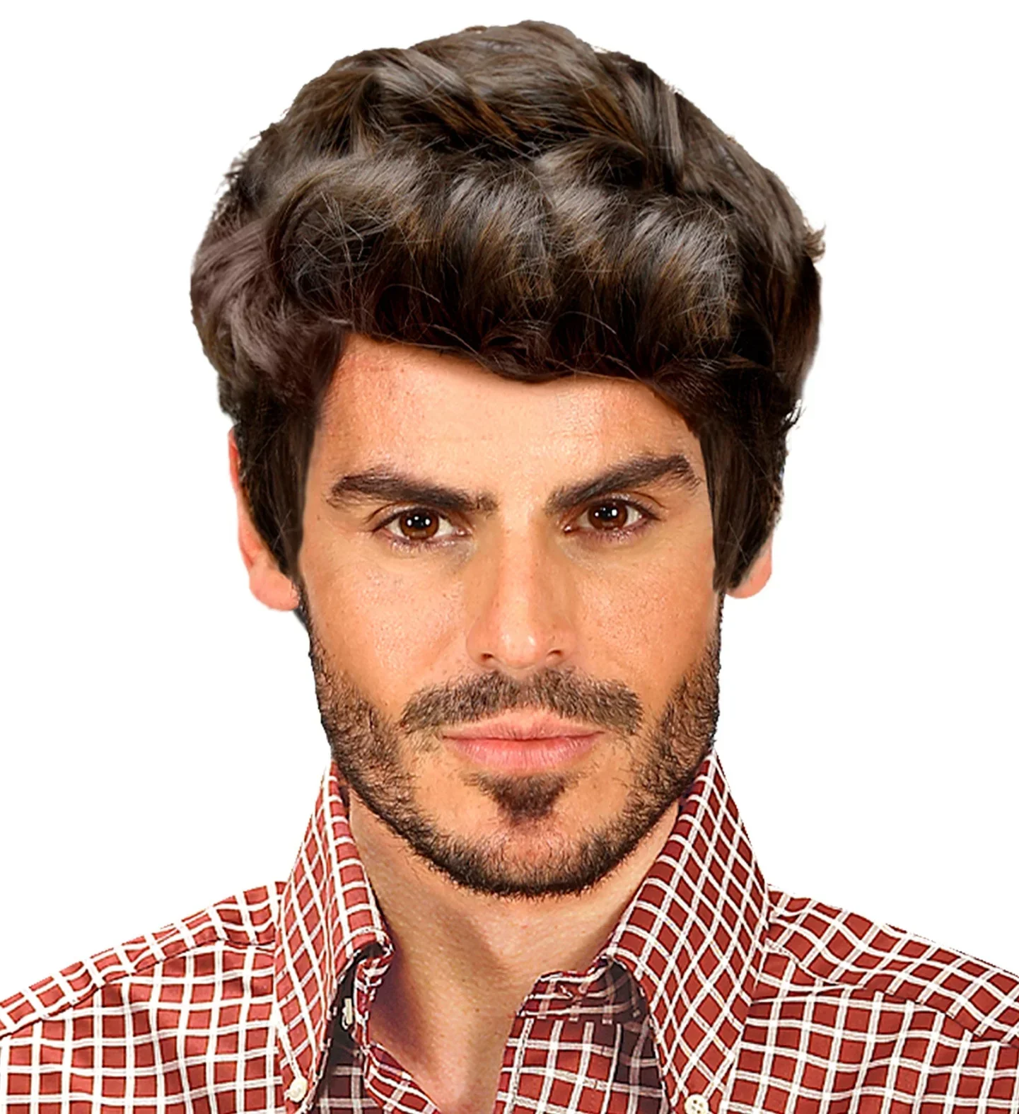 Peluca castaña para Hombre