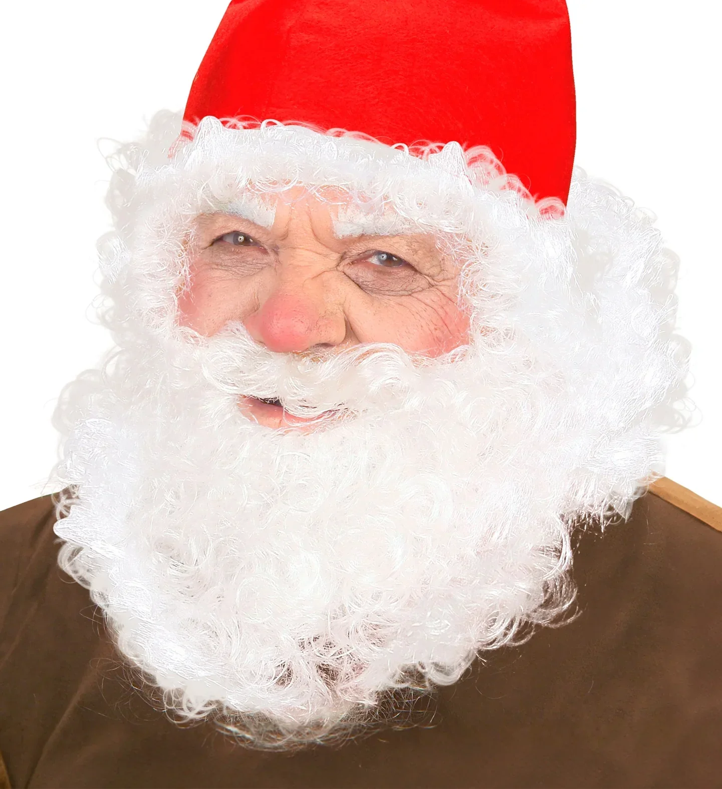 Peluca Blanca Rizosa con Barba - Image 3