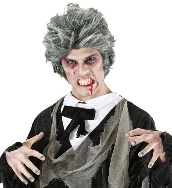 Peluca Canosa de Zombi Corta - Image 4