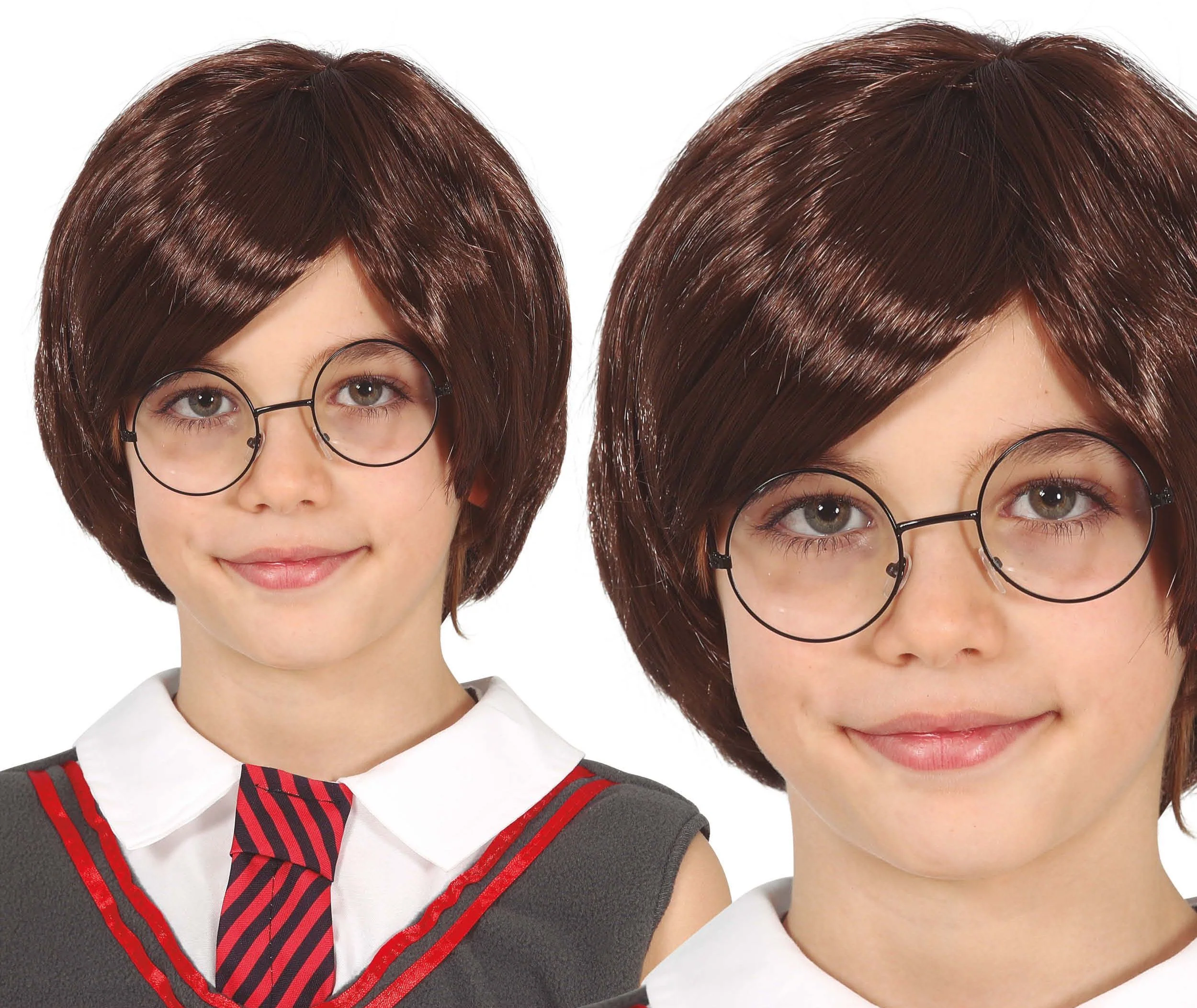 Peluca de Harry Potter Castaña para Niño