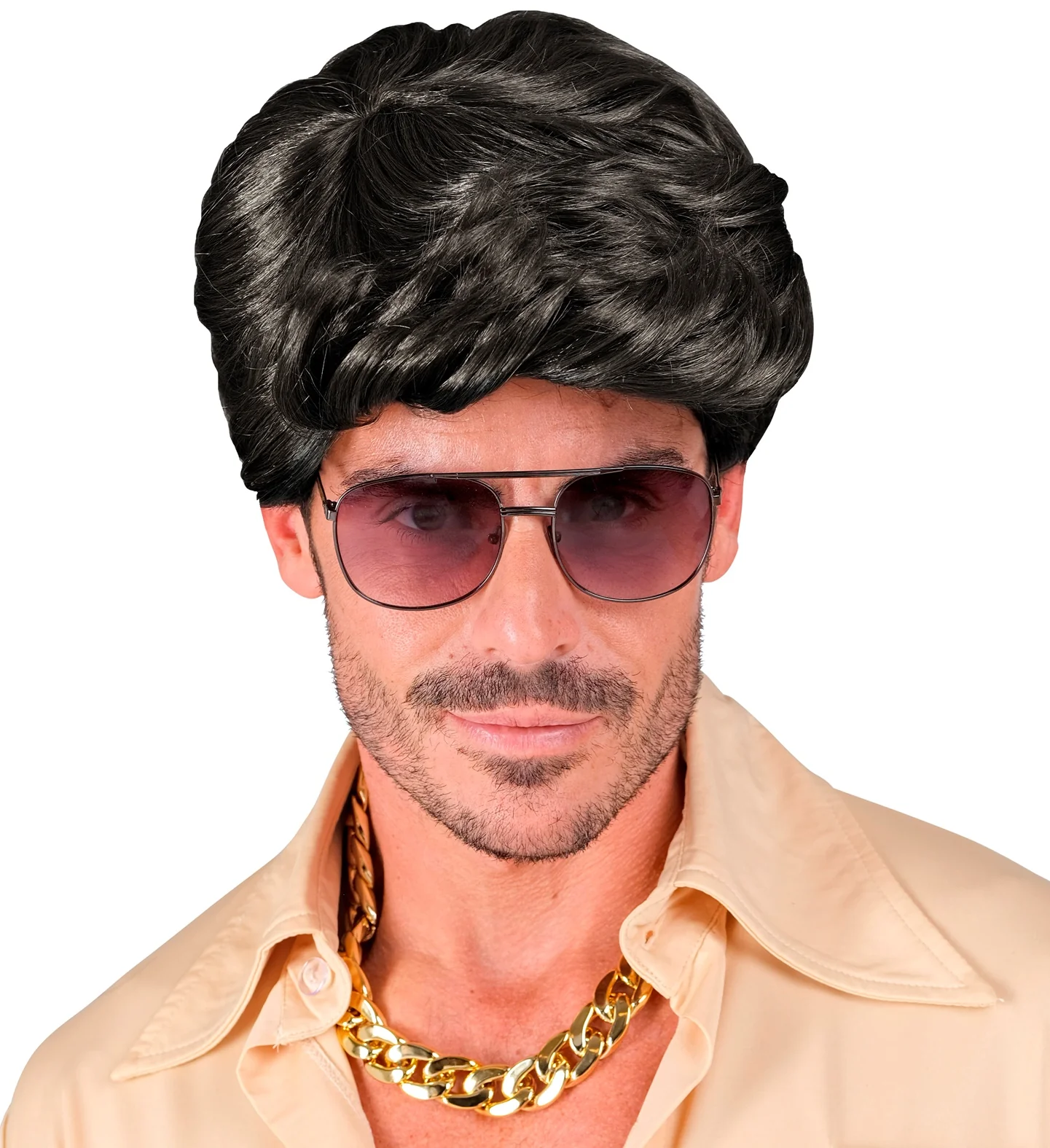 Peluca Morena Corta de Hombre - Image 3