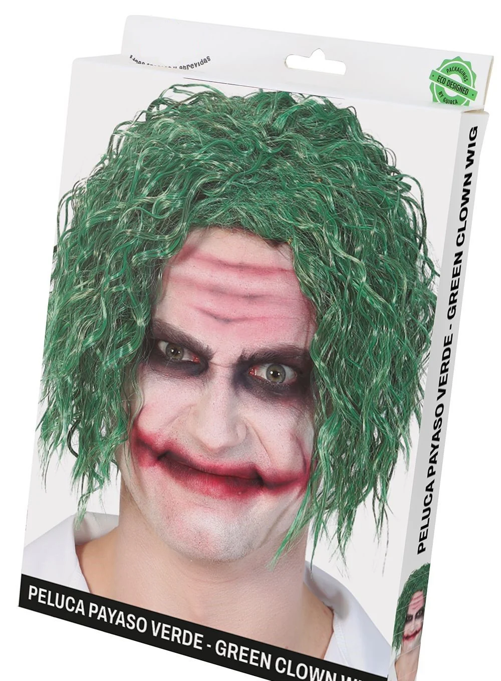 Peluca de Joker Verde Ondulada - Image 2