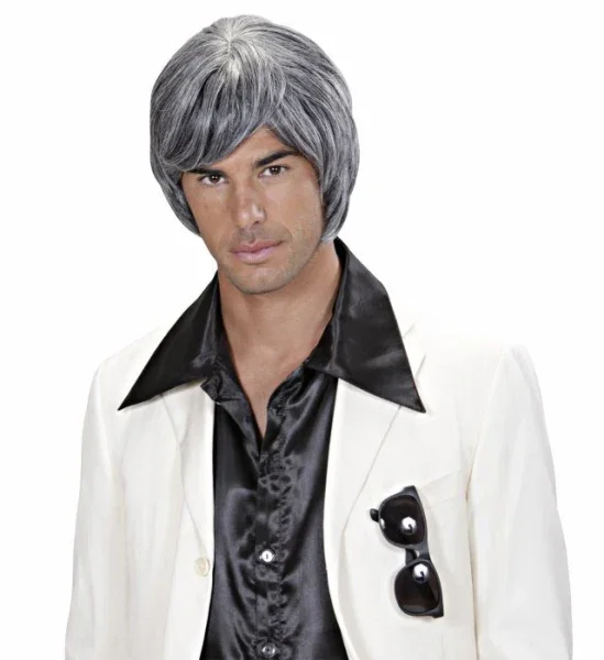 Peluca Canosa para Hombre Media Melena - Image 3