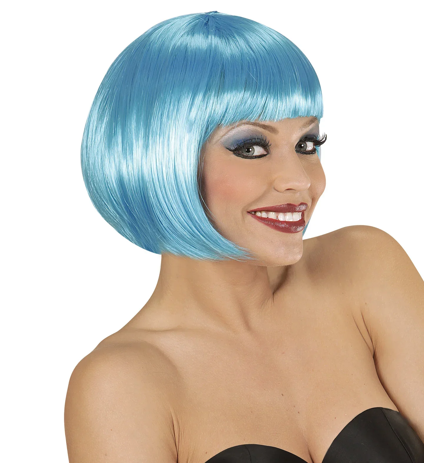 Peluca Media Melena Azul - Image 2