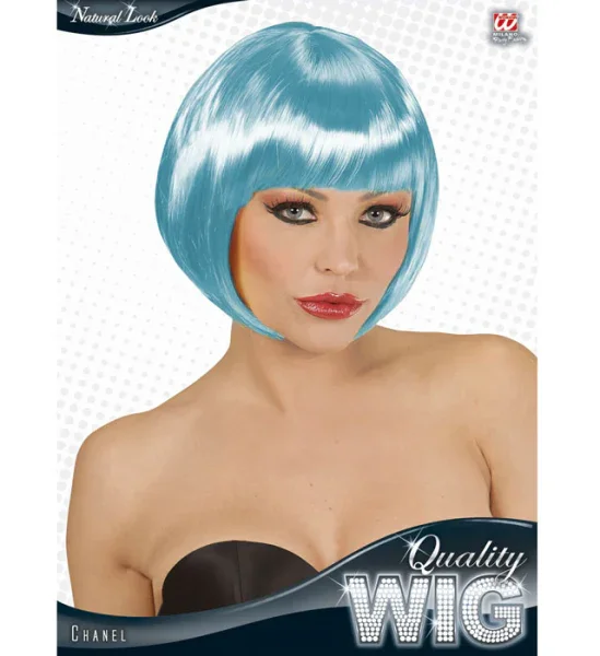 Peluca Media Melena Azul - Image 3