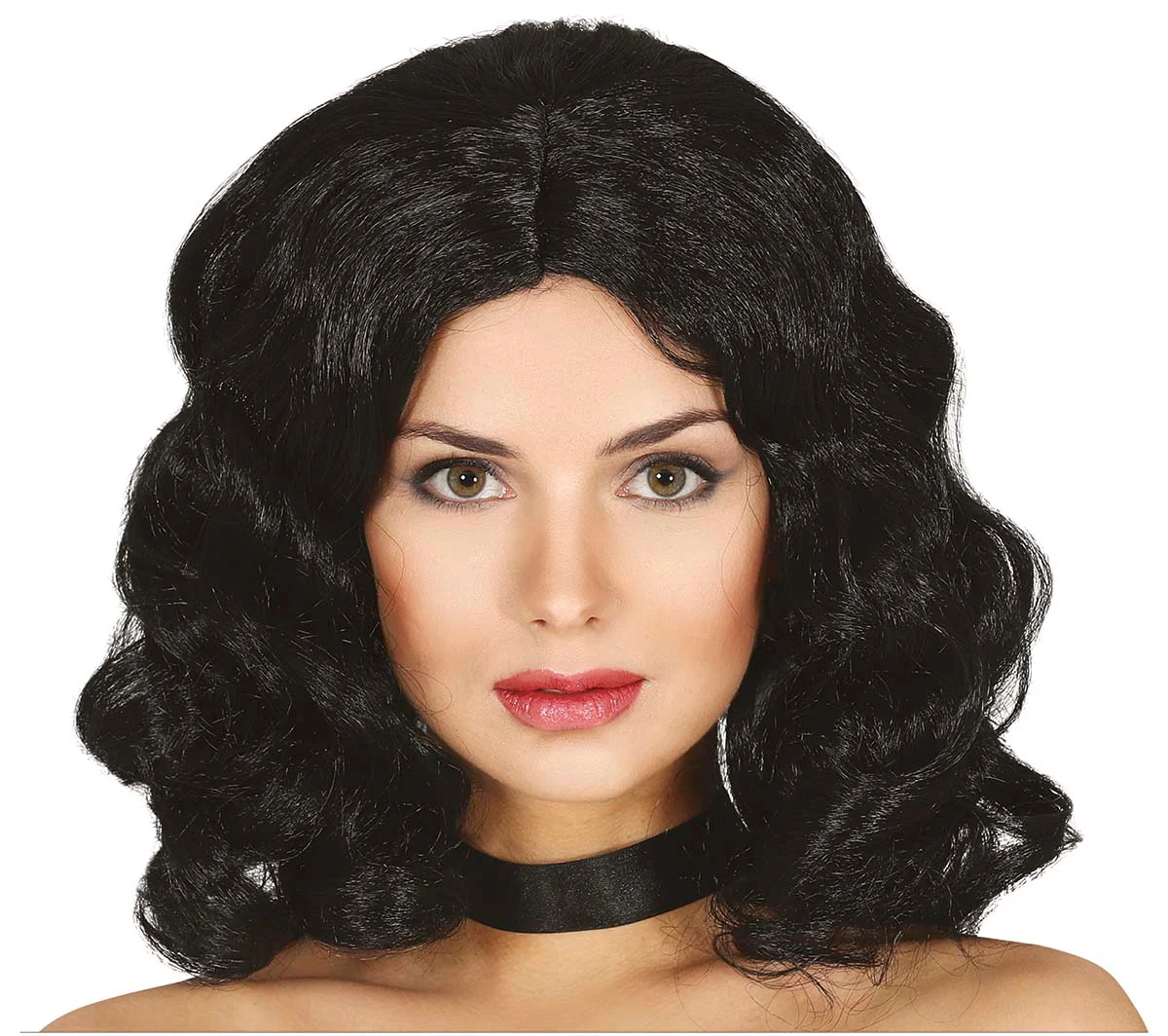 Peluca Melena Negra para Mujer