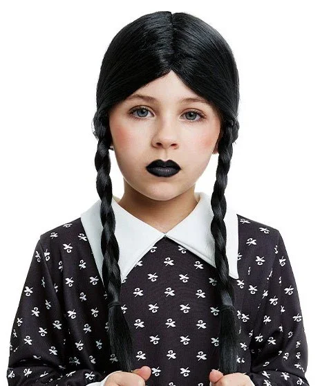 Peluca de Niña Gótica Infantil
