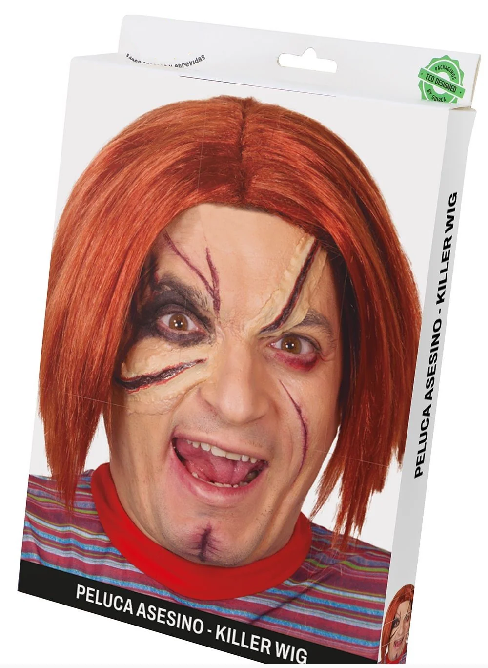 Peluca Naranja de Chucky para Adulto - Image 2